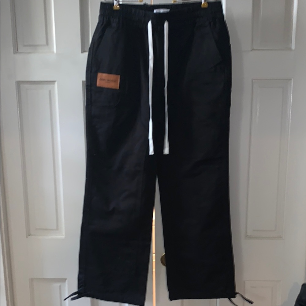 Saint Morta Black double pocket pants with Drawstring